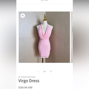 Party / Sexy baby pink dress for birthday